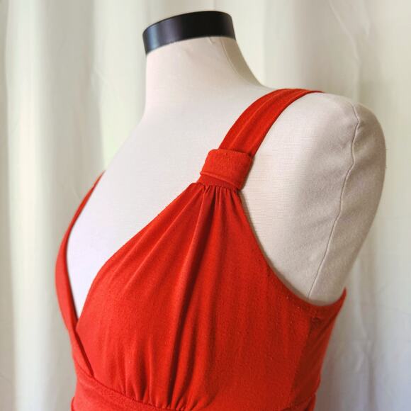 VTG Y2K Max Studio Maxi Ruffle Summer Sun Dress - Picture 5 of 7